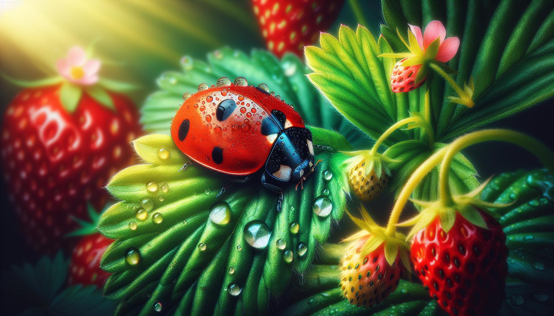 The Truth About Lady Bugs and Strawberry Plants